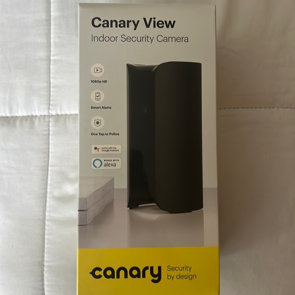 Canary View-Indoor Security Camera-1080 HD/ I phone or Android Compatible (BN)